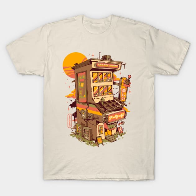 Arcade House - The Game Machine T-Shirt by Ilustrata